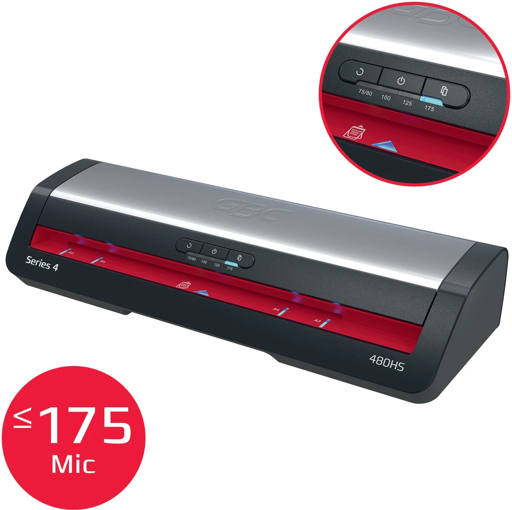 GBC 480HS Office Laminavimo aparatas A3, 800 mm/min, Juoda/Pilka
