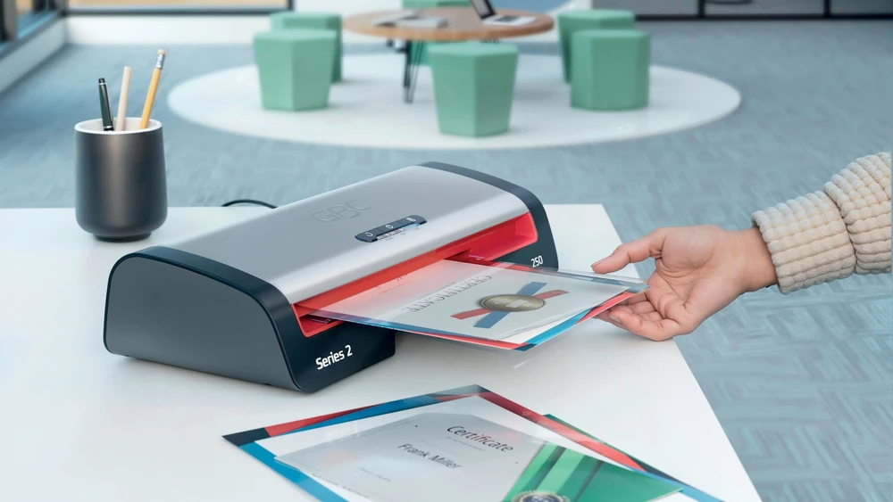 GBC 250 Office Laminavimo aparatas A4, 500 mm/min, Juoda/Pilka