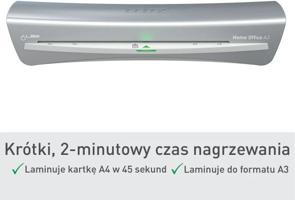 Laminavimo aparatas LEITZ iLAM HOME OFFICE, A3, pilka sp.