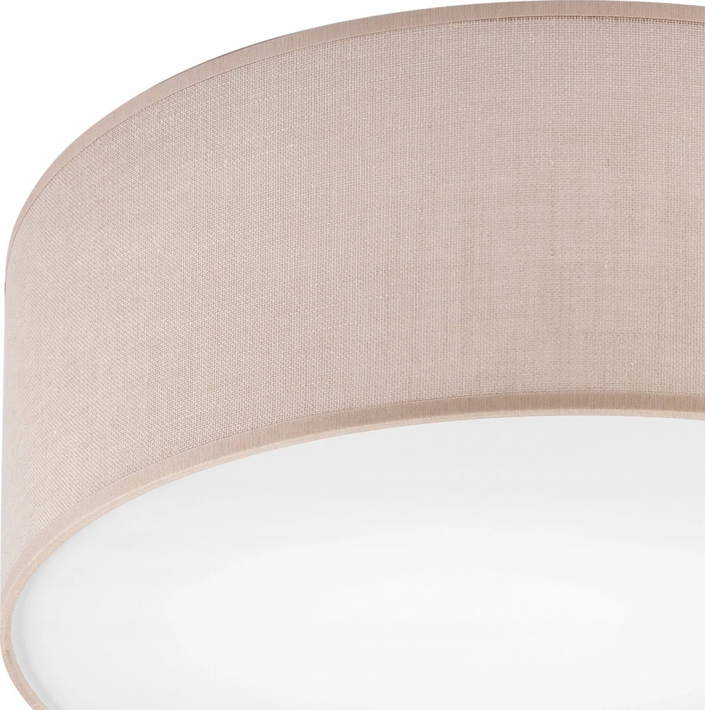 Lamkur lubinis šviestuvas Lamkur Vivian 48413 boho lubinis šviestuvas apskritimas 1x60W E27 smėlio spalvos/balta