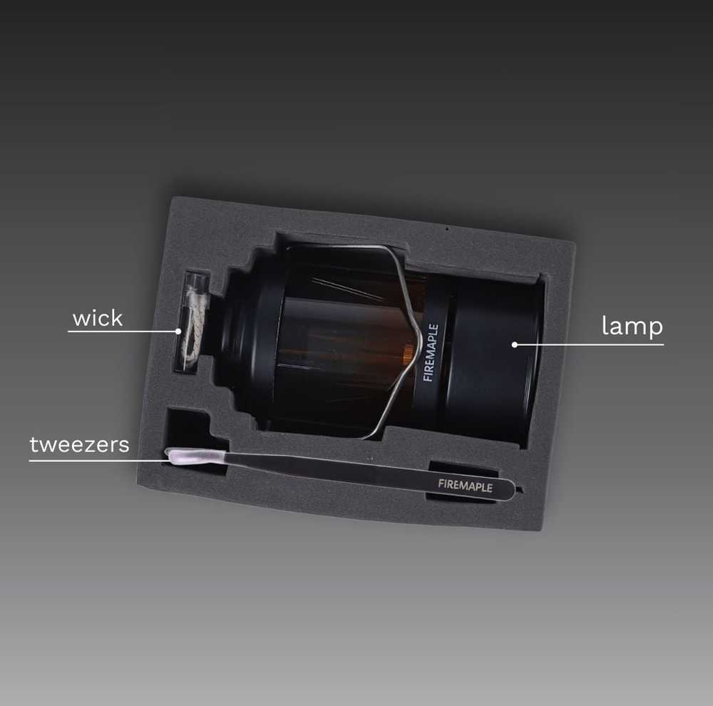 Lampa aurora-juodas FIRE-MAPLE