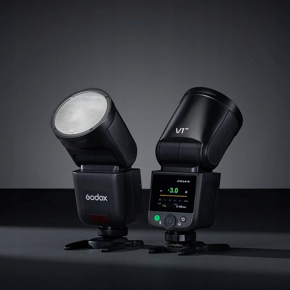 „Godox V1 Mid“ blykstė, skirta OM sistemai / „Panasonic“