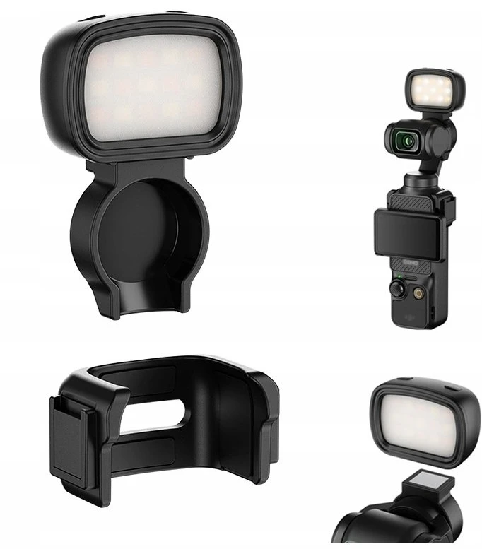 Apšvietimo priedas - JJC LED OP3M2 Mini LED šviesa, reguliuojamas ryškumas, įkraunama
