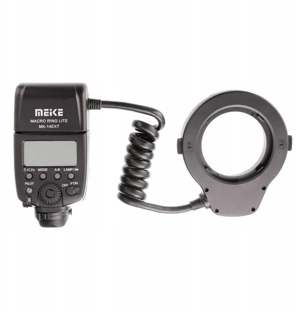 Meike MK-14EXT makro žiedinė blykstė Nikon