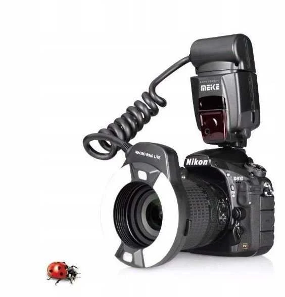 TTL makro LED blykstė, skirta „Canon“ / „Meike Mk-14ext-c“