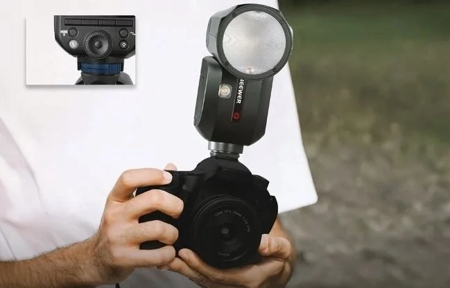 Neewer Z2-N TTL apvali blykstė, skirta Nikon fotoaparatams