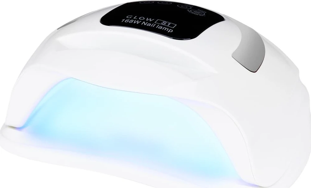 Activeshop Nagų lempa UV LED Glow S1 168W Baltas Sidabrinis