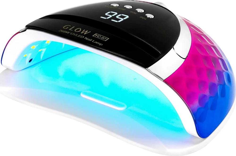 Activeshop Nagų lempa UV LED Glow YC57 268W Rožinė Mėlyna