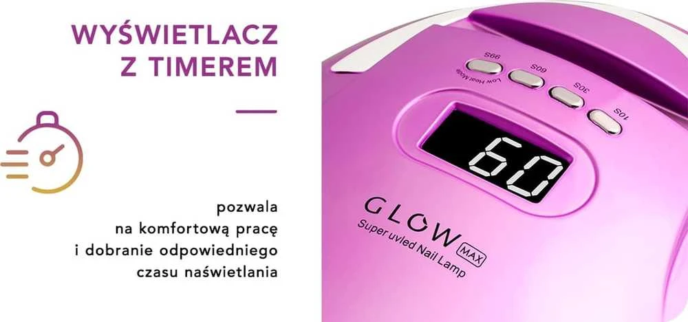 Activeshop Nagų lempa Glow Max
