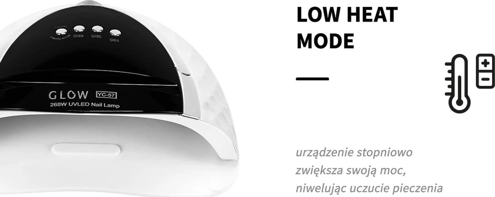 Activeshop Nagų lempa UV LED Glow YC57 268W Baltas