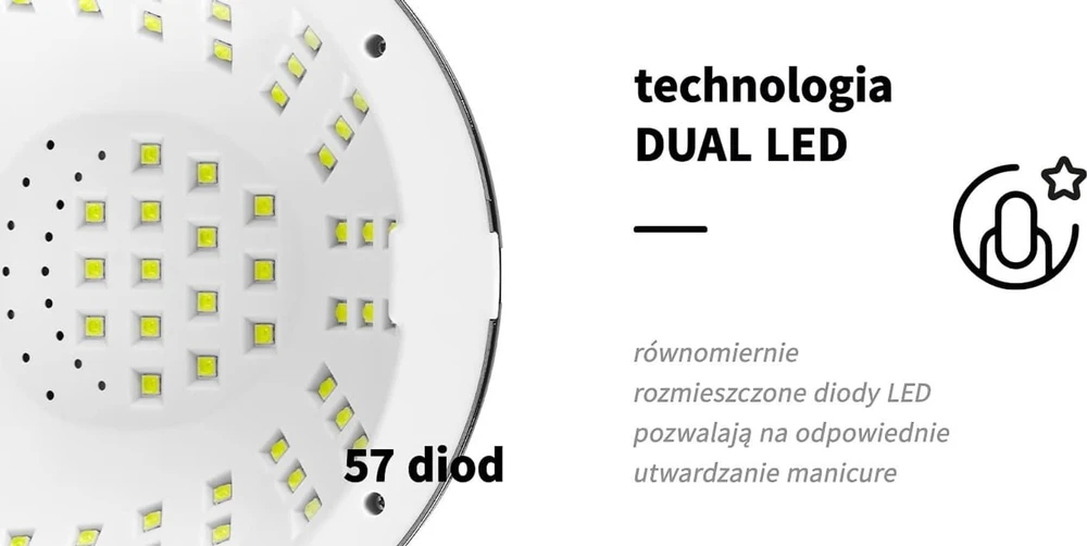 Activeshop Nagų lempa UV LED Glow YC57 268W Baltas