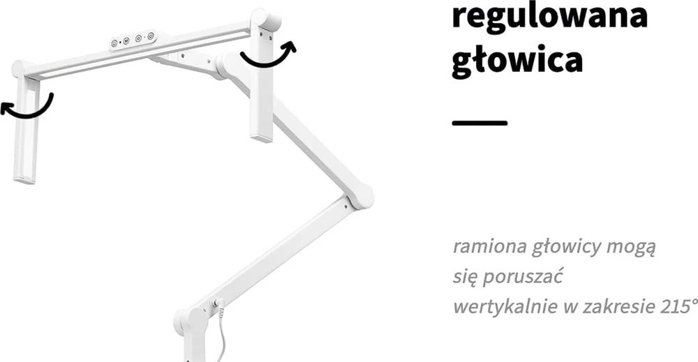 Activeshop Kosmetologinė LED lempa manikiūrui Glow L03 Baltas