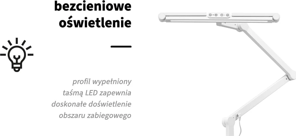 Activeshop Kosmetologinė LED lempa manikiūrui Glow L03 Baltas