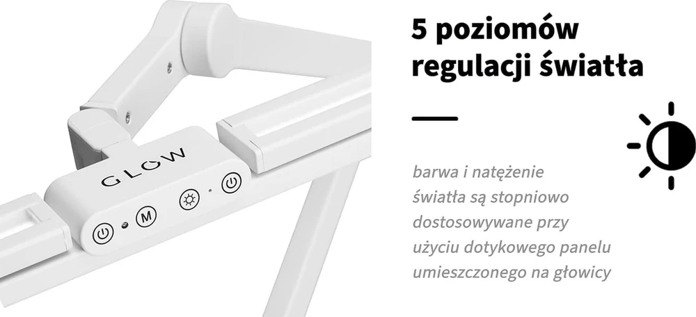 Activeshop Kosmetologinė LED lempa manikiūrui Glow L03 Baltas