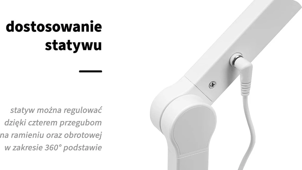 Activeshop Kosmetologinė LED lempa manikiūrui Glow L03 Baltas