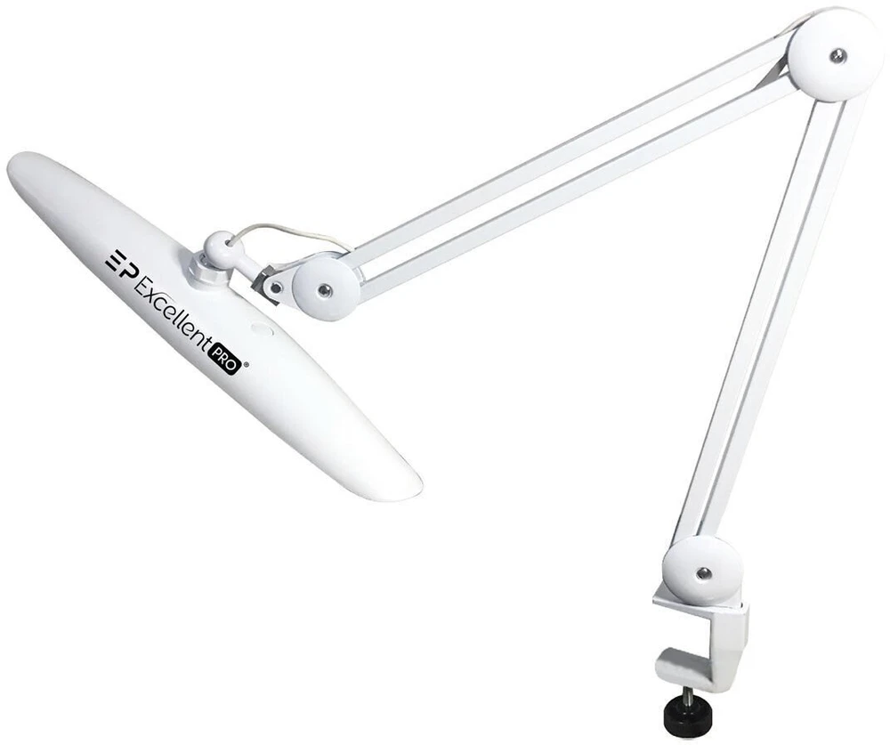 Excellent Pro „Master Table Lamp“ balta stalinė lempa