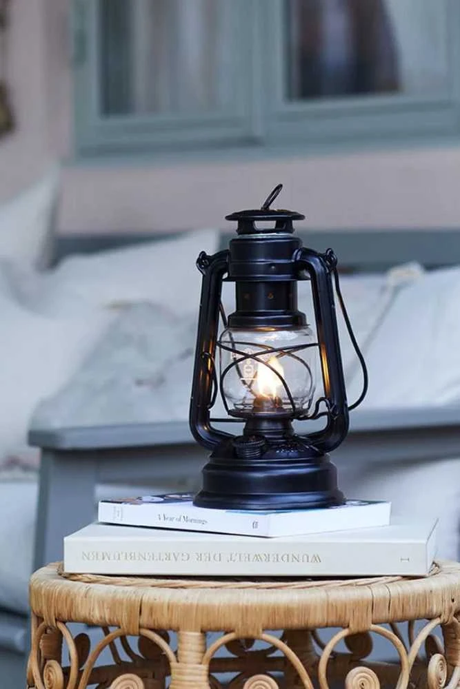 Žibintas Feuerhand Hurricane Lantern 276 - Juoda
