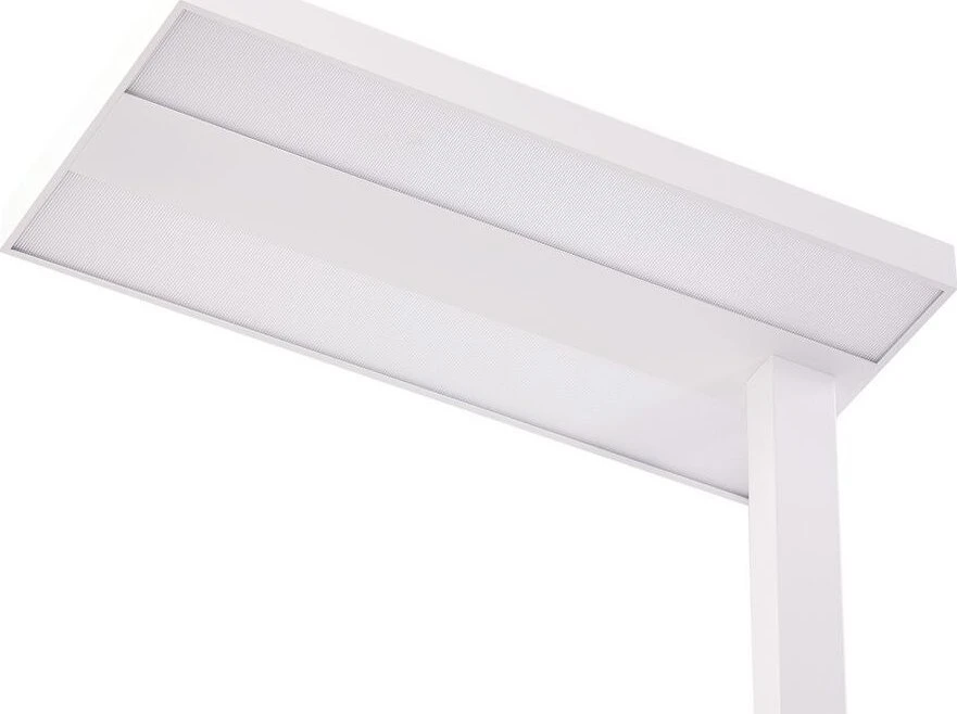 Beliani LED toršeras TAURUS su reguliatoriumi, metalinis, baltas