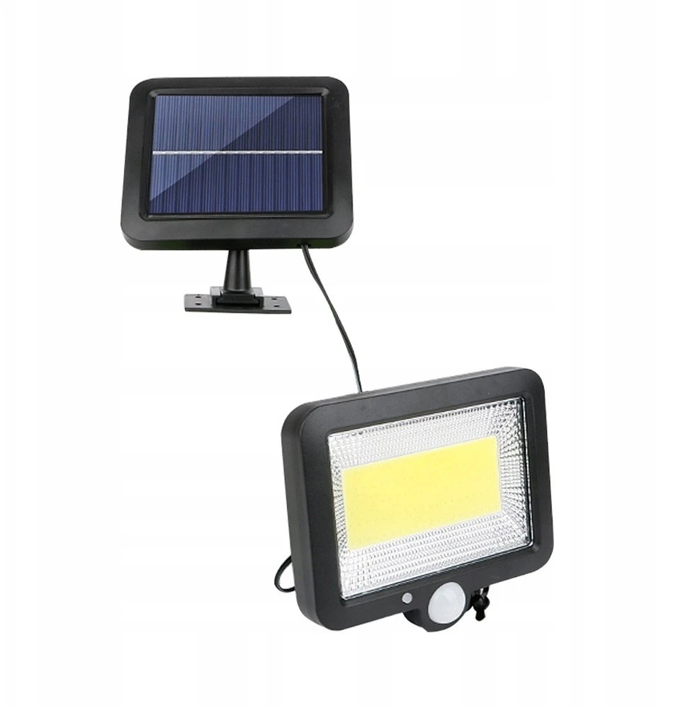 Eko Light Forever Lauko šviestuvas su atskira saulės baterija ir judesio jutikliu, 8W, 600lm, 1800mAh, 6000K