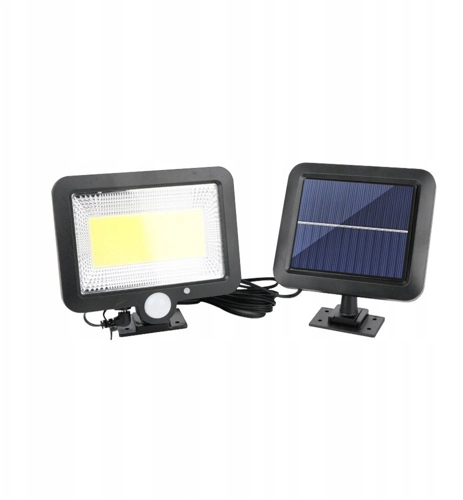 Eko Light Forever Lauko šviestuvas su atskira saulės baterija ir judesio jutikliu, 8W, 600lm, 1800mAh, 6000K
