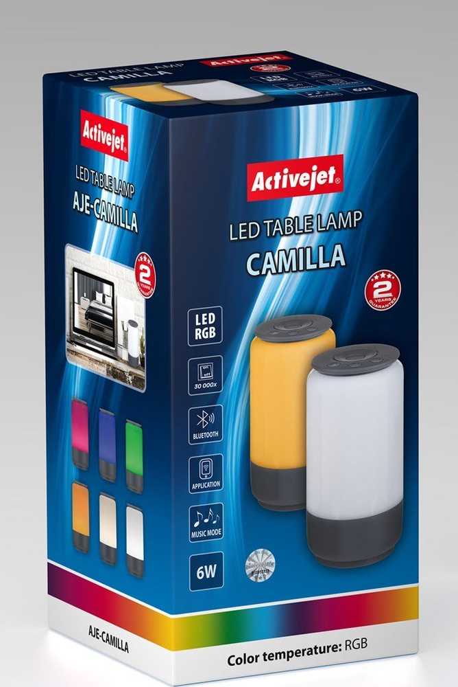 Stalinė Lempa - Activejet Aje-Camilla RGB, Juoda