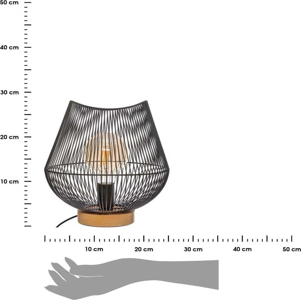 Atmosphera Table lamp JENA loft style, juodas, 28 cm