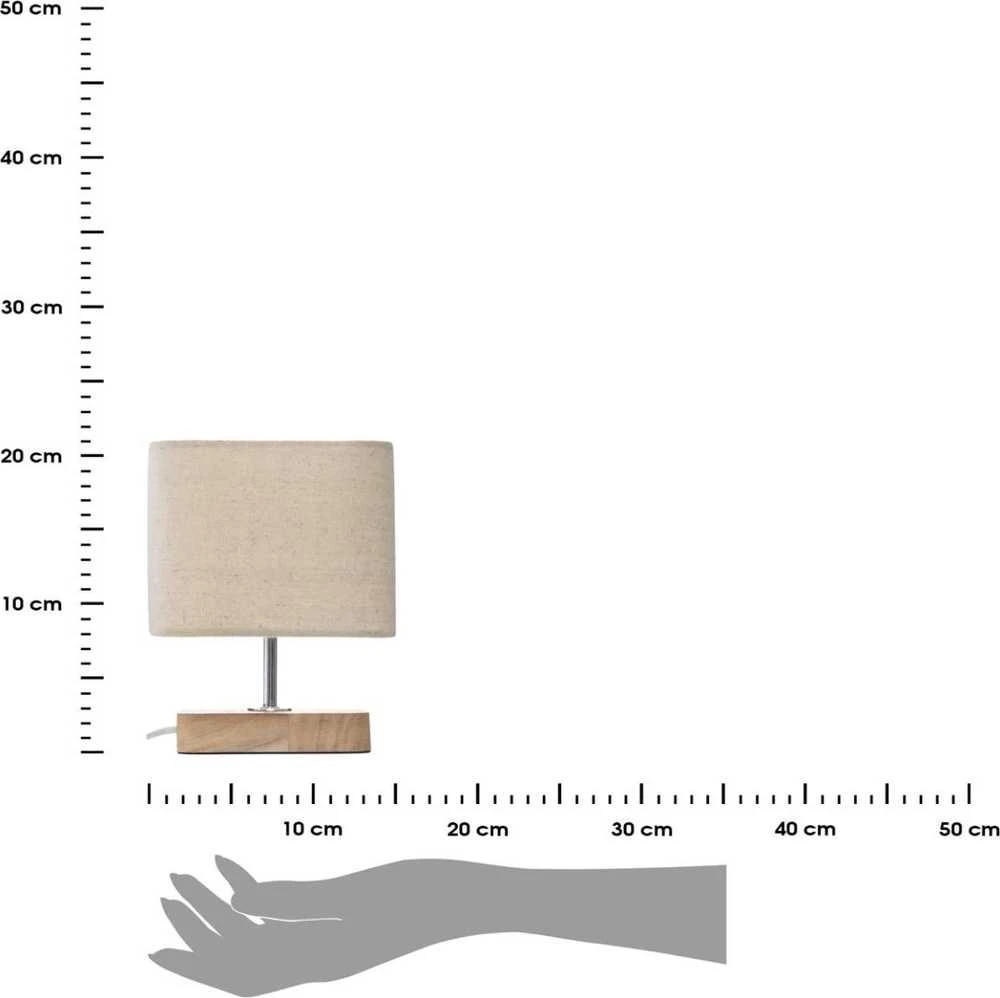 Atmosphera Lamp Stalinis šviestuvas su kvadratiniu gaubtu, smėlio spalvos, 24 cm