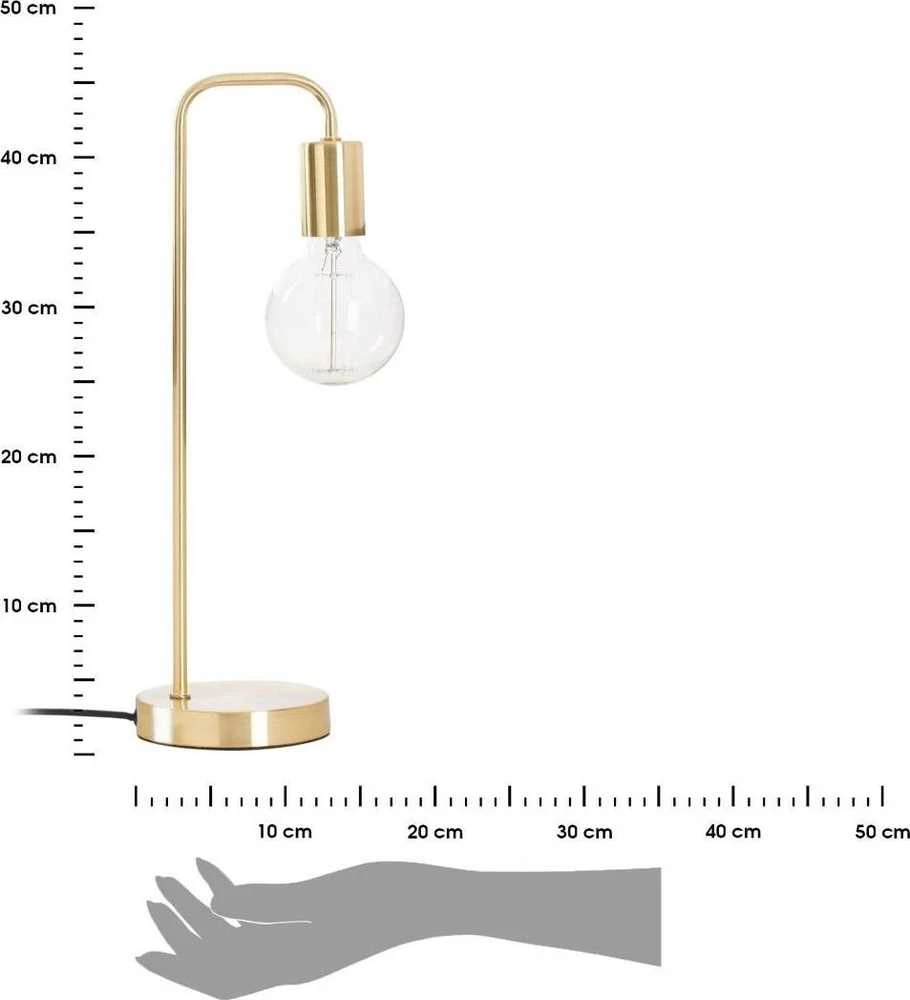 Atmosphera Lamp Stalinis šviestuvas KELI, metalinis, aukso spalvos, 46 cm