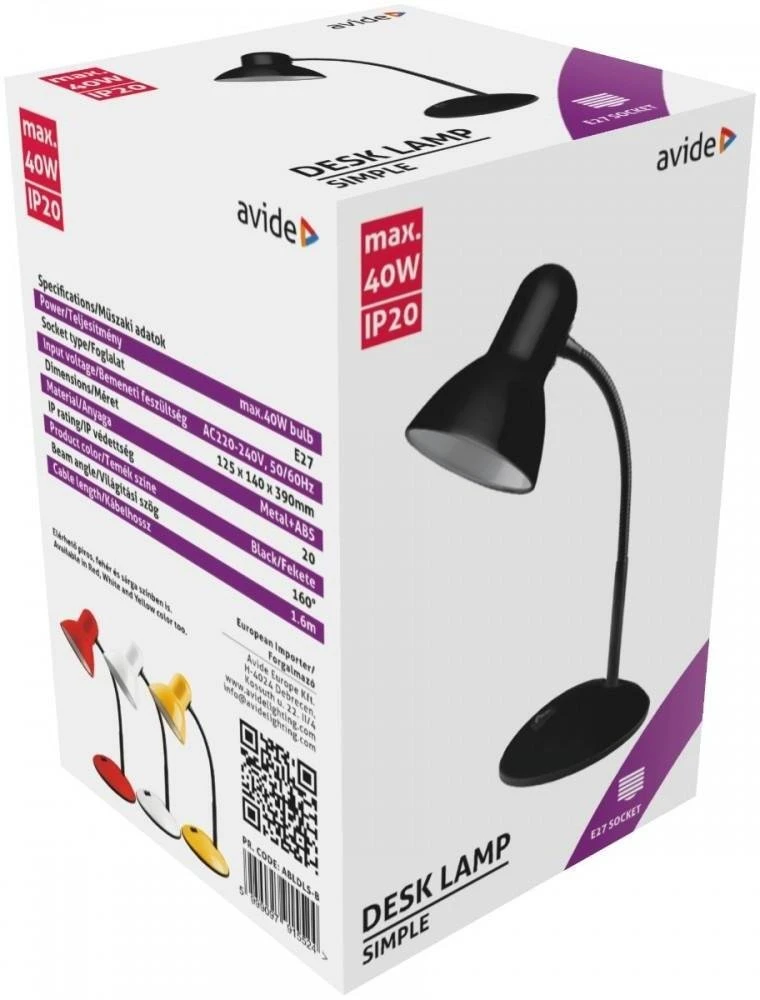 Stalinis šviestuvas Avide E27 max40w juodas