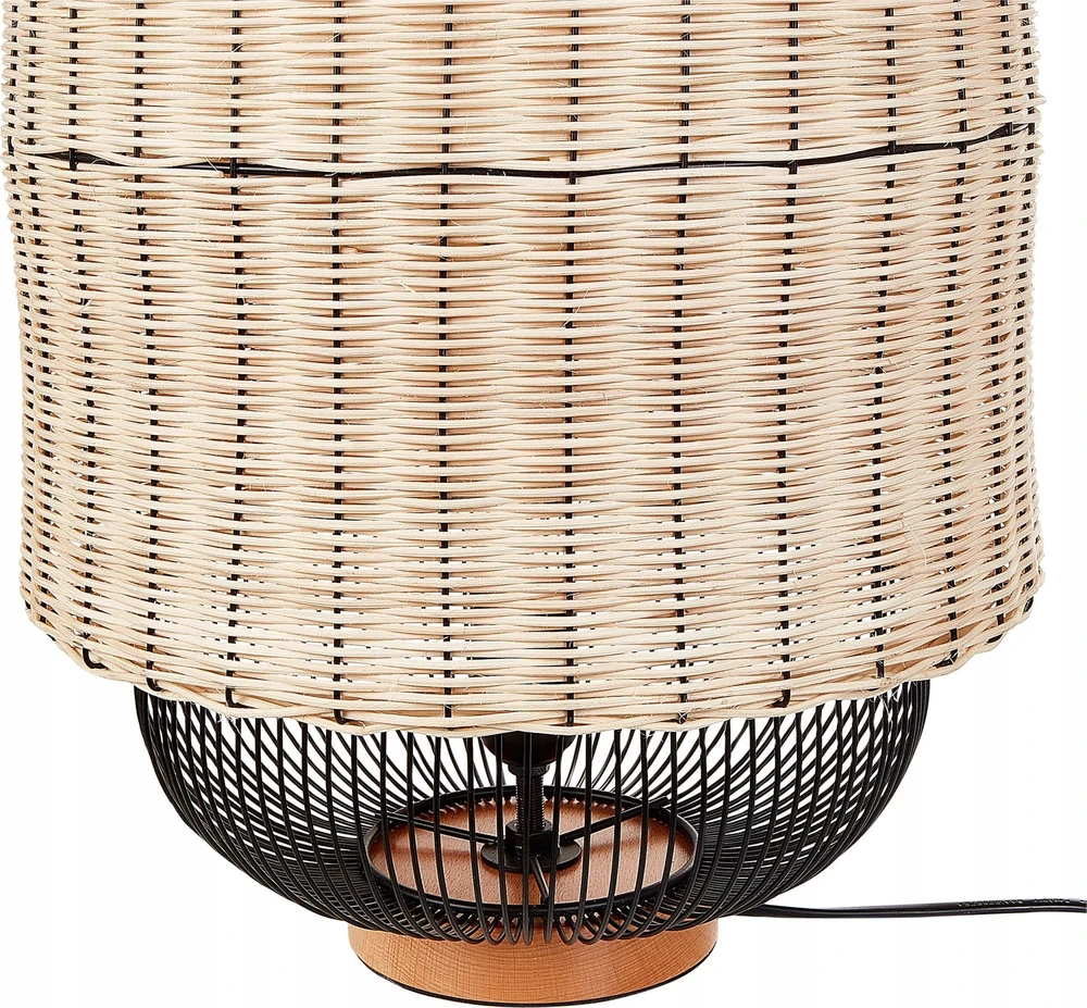Beliani Stalinis šviestuvas TANGANYIKA Rattan Natural
