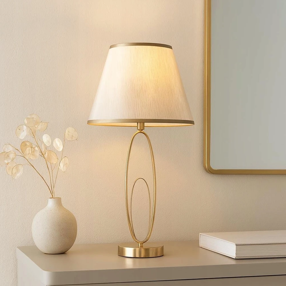 Stalinė lempa Belideco Stalinė lempa GLAM FLUSH, metalinė, auksinė, Ø 30x58 cm
