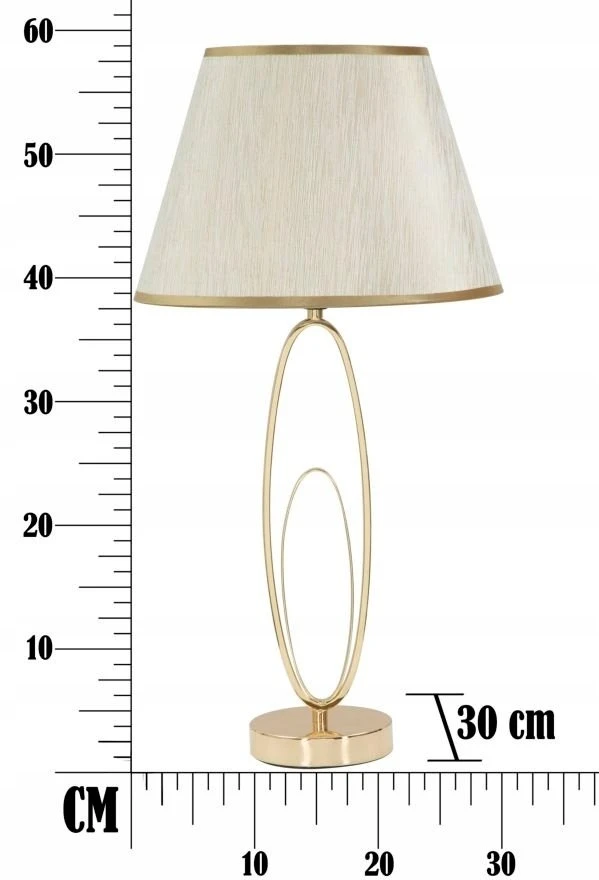 Stalinė lempa Belideco Stalinė lempa GLAM FLUSH, metalinė, auksinė, Ø 30x58 cm