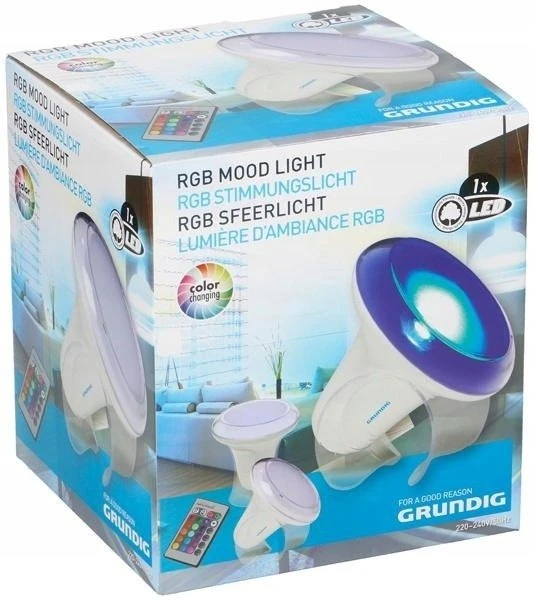 Lampa stołowa Grundig LED G731 16x15,5 cm Baltas