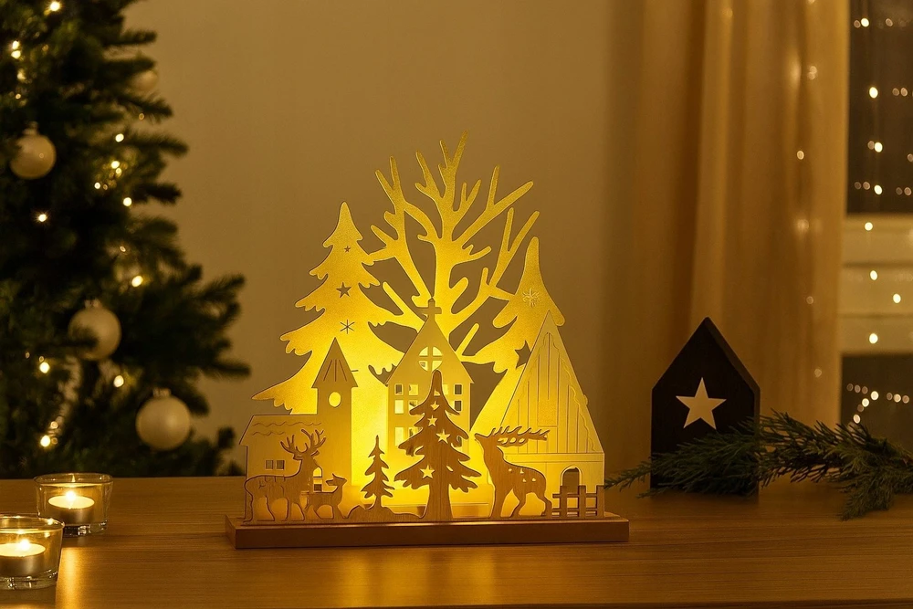 Home Styling Collection Lamp Kalėdinė LED stalinė lempa, 20 cm