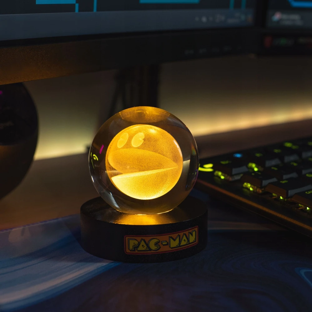Fizz Creations PAC-MAN krištolinio rutulio šviesa