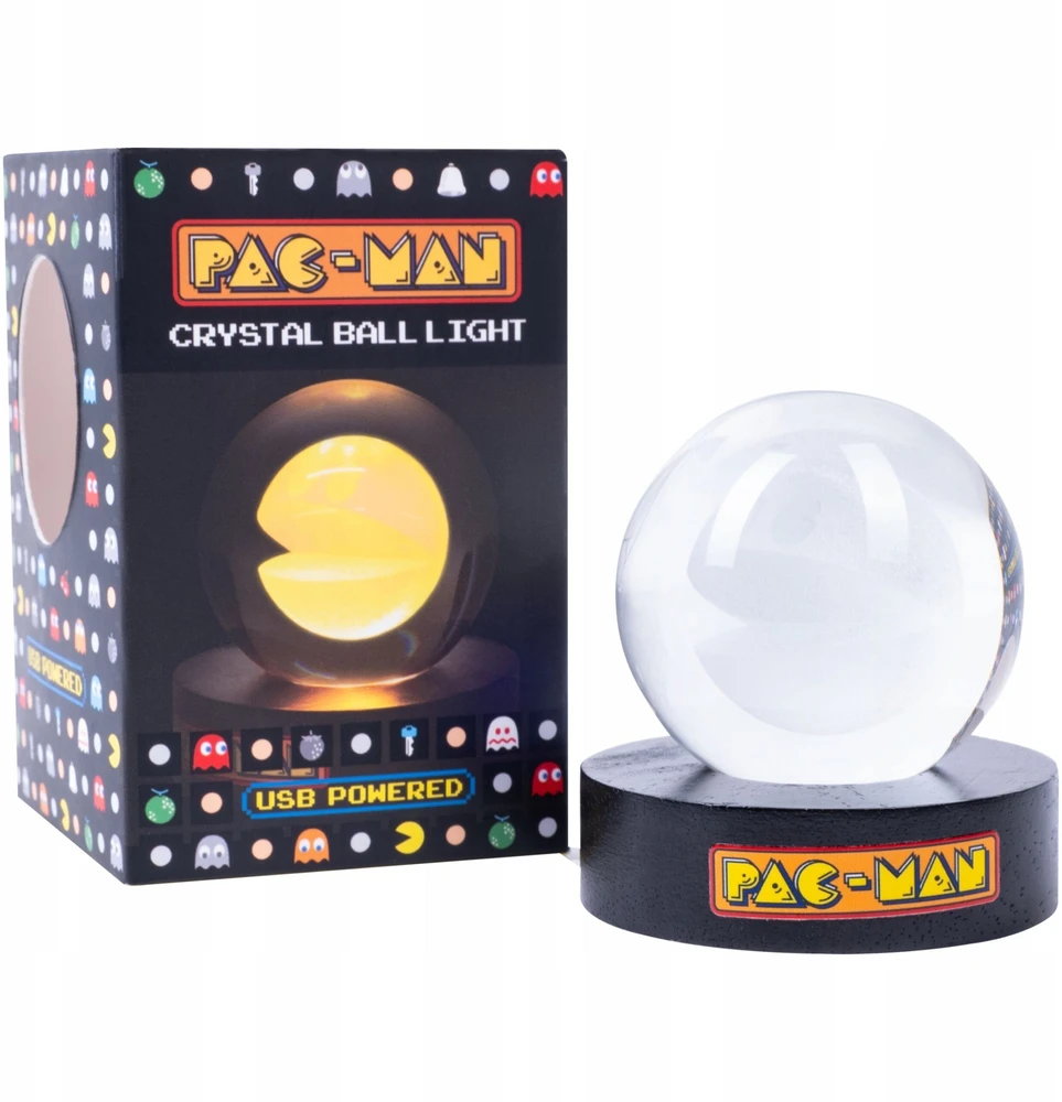 Fizz Creations PAC-MAN krištolinio rutulio šviesa