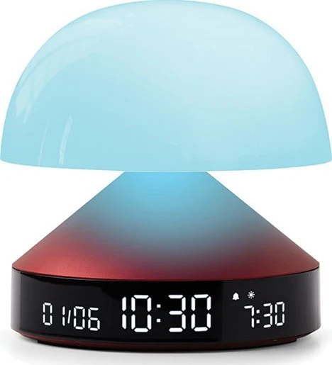 Lexon Mina Sunrise Žadintuvas su lampkączerwony/red LR153DR
