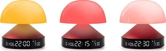 Lexon Mina Sunrise Žadintuvas su lampkączerwony/red LR153DR