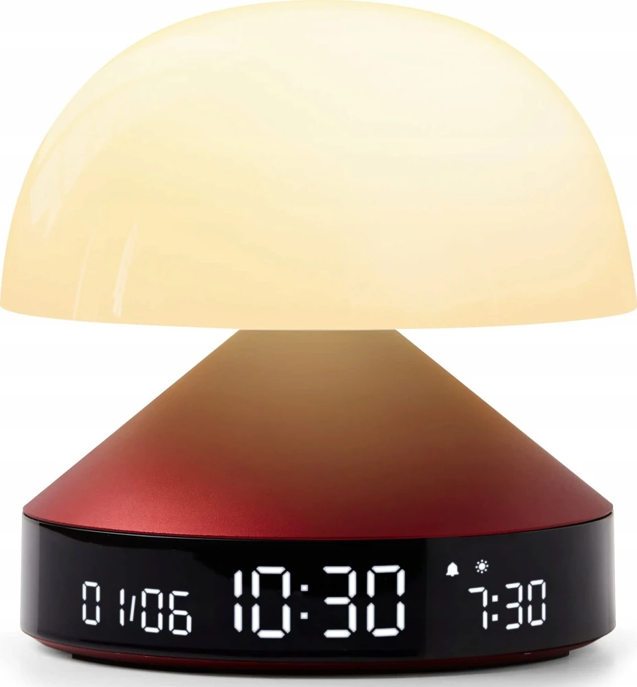 Lexon Mina Sunrise Žadintuvas su lampkączerwony/red LR153DR
