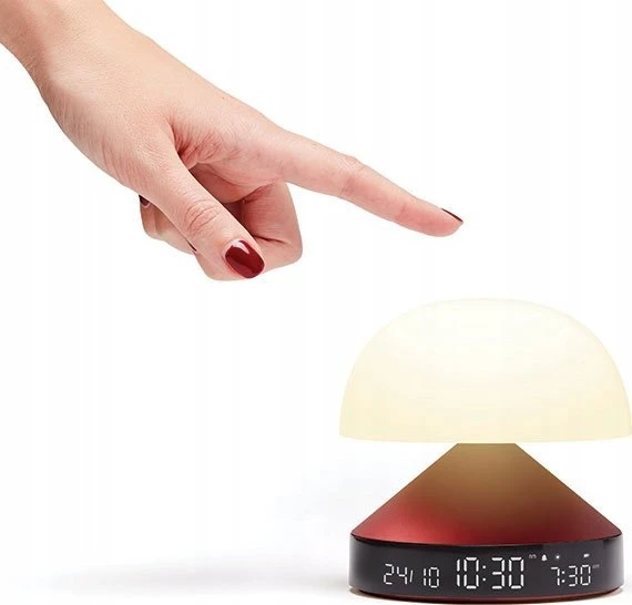 Lexon Mina Sunrise Žadintuvas su lampkączerwony/red LR153DR