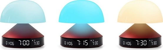 Lexon Mina Sunrise Žadintuvas su lampkączerwony/red LR153DR