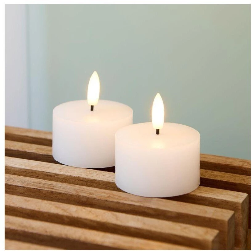 Lampa stołowa Multi Sille Świeczki tealight komplektas 2 vnt., Ø4,5XH2,2cm, balta