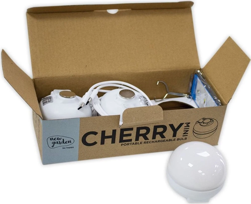NewGarden Lampa stołowa New Garden CHERRY MINI BULB Baterija