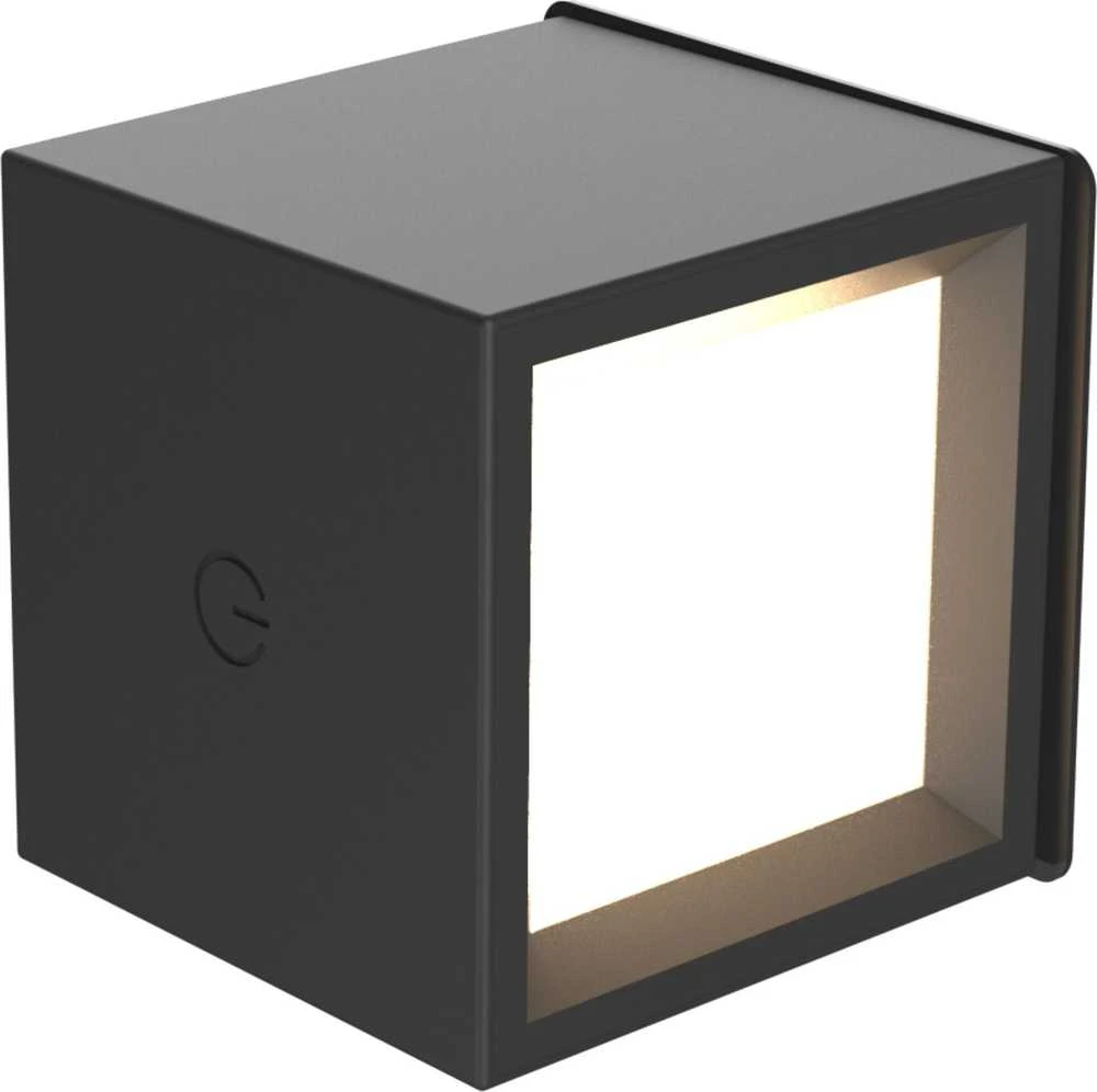Nauja sodo stalo lempa New Garden BOX 8 BATTERY juodas