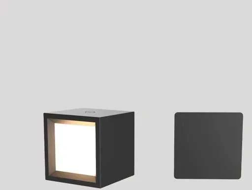 Nauja sodo stalo lempa New Garden BOX 8 BATTERY juodas