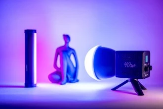Apšvietimo įranga - Newell Tara 40 RGB LED šviesa (integruota baterija, 2500K-6500K)