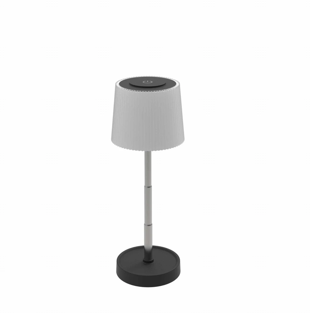 Stalinė lempa Platinet biurui PLATINET TABLE LAMP LAMPA STOŁOWA LED ADJUSTABLE 2W 160LM BATTERY Juodas [46170]