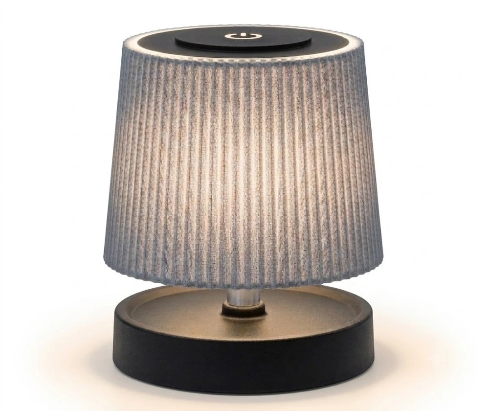 Stalinė lempa Platinet biurui PLATINET TABLE LAMP LAMPA STOŁOWA LED ADJUSTABLE 2W 160LM BATTERY Juodas [46170]