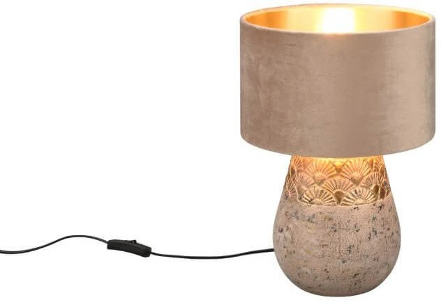 Lampa stołowa Reality Table lamp REALITY Kiran, 1 x E27, max 60W, antique pilkas, o26 x 38 cm