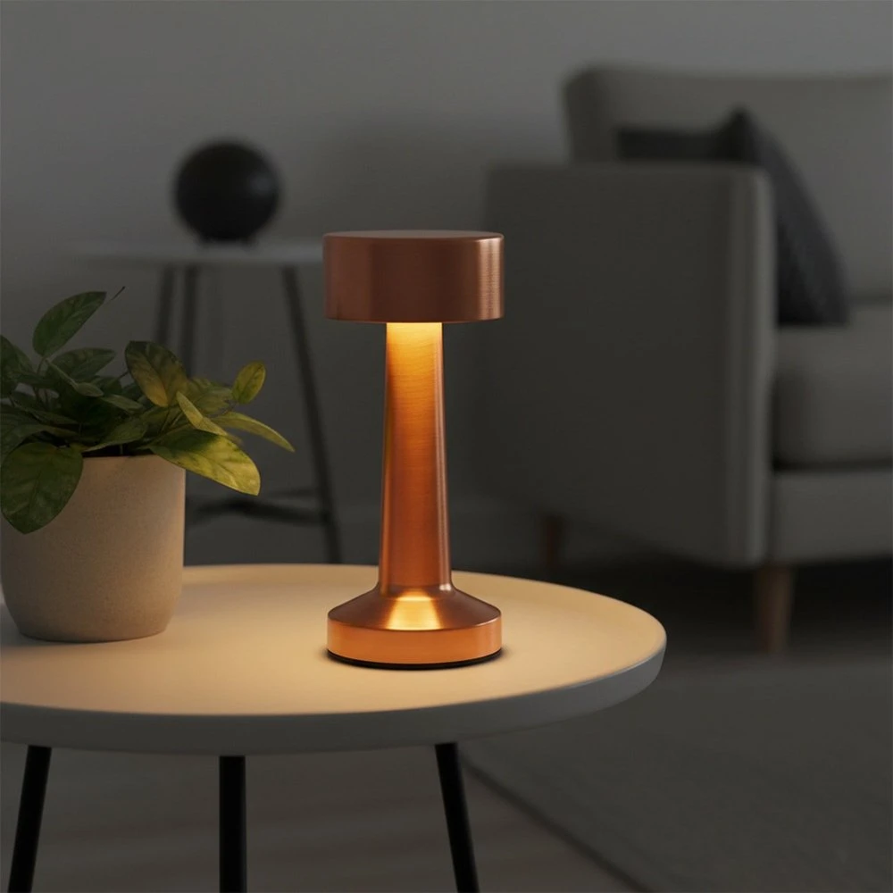 Slowmoose LED Stalo Lempa Koper 21 cm - Dūmų Lempa - Naktinė Lempa
